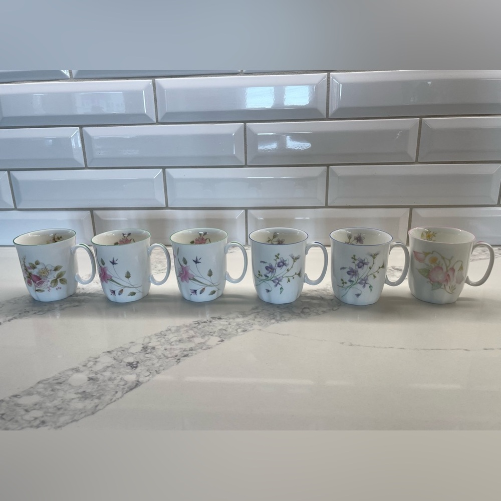 Set of 6 Springfield Bone China Cups